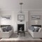 Ekena Millwork Alexa Ceiling Medallion (Fits Canopies up to 2 7/8"), 20 1/2"OD x 1 7/8"P, Gobi Desert Crackle CM20ALGDC - alternate 4